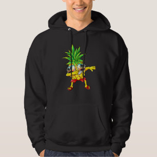Sudadera Dabbing Pineapple Gafas de sol Aloha Bebidas Hawai