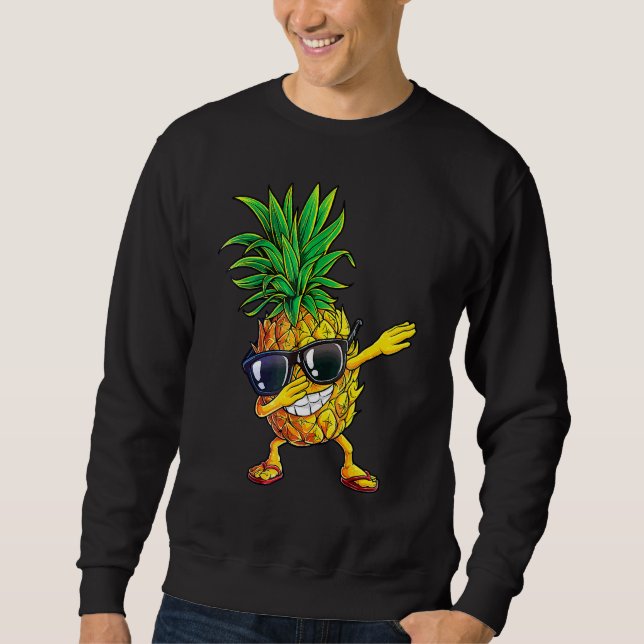 Sudadera Dabbing Pineapple Gafas de sol Aloha Hawaii Hawaii (Anverso)