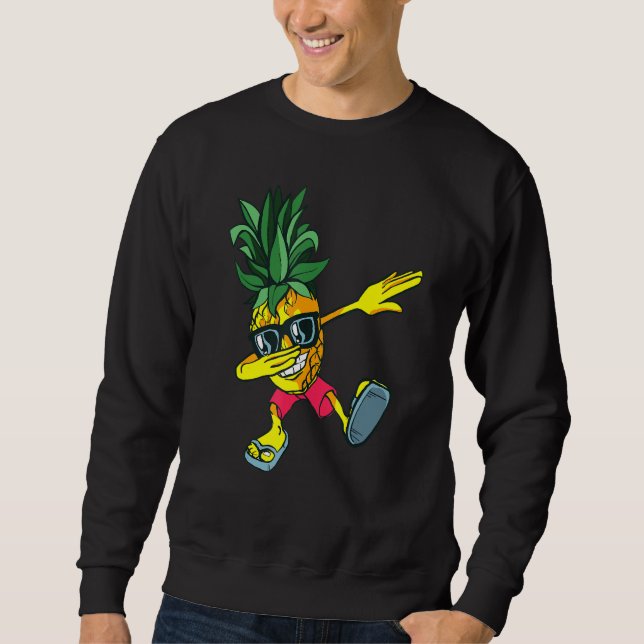 Sudadera Dabbing Pineapple Gafas de sol Funny Pineapple Sum (Anverso)