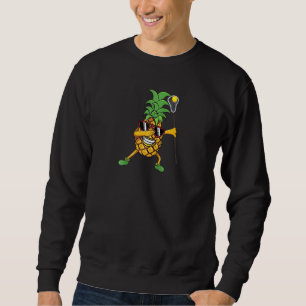 Sudadera Dabbing Pineapple Lacrosse Player Stick Funny Hawa