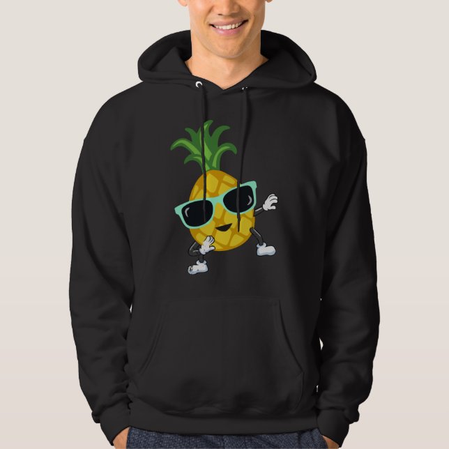 Sudadera Dabbing pineapple sunglasses pool party for men wo (Anverso)