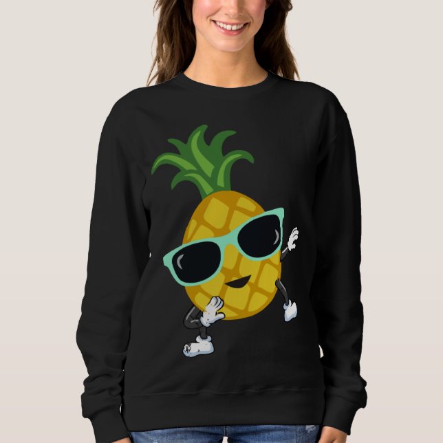 Sudadera Dabbing pineapple sunglasses pool party for men wo (Anverso)