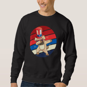 Sudadera Dabbing Pug 4 De Julio Día De La Independencia De 
