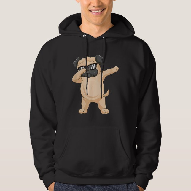 Sudadera Dabbing Pug Pug Gafas de sol Dab Dance Classic T-S (Anverso)