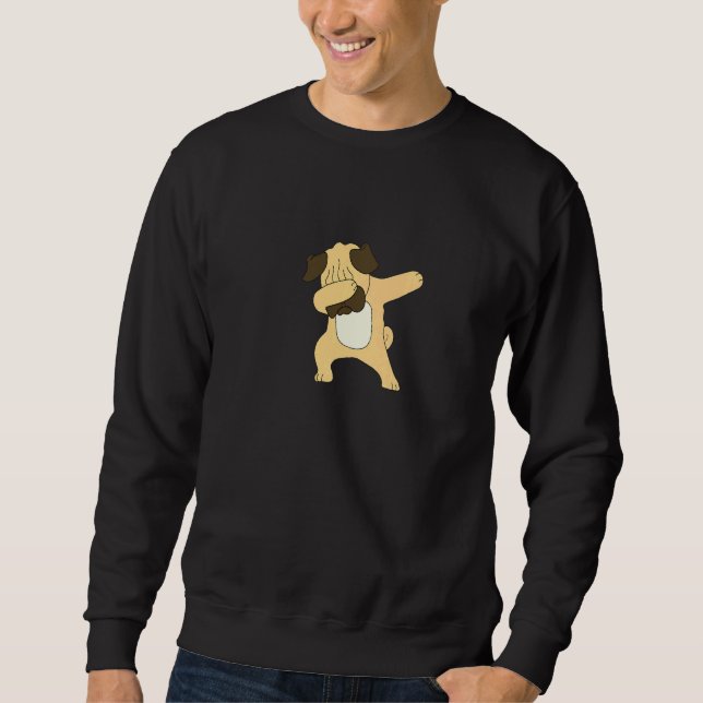 Sudadera Dabbing Pug Pug Perro cachorro Dab Baile niños Chi (Anverso)