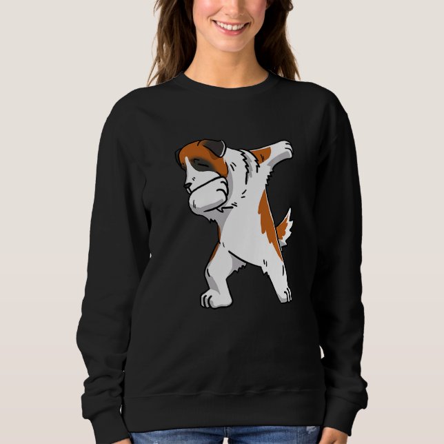 Sudadera Dabbing Saint Bernard Dog Dab Dance (Anverso)