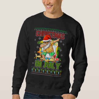Sudadera Dabbing Santa Christmas In July Summer Beach Vacat