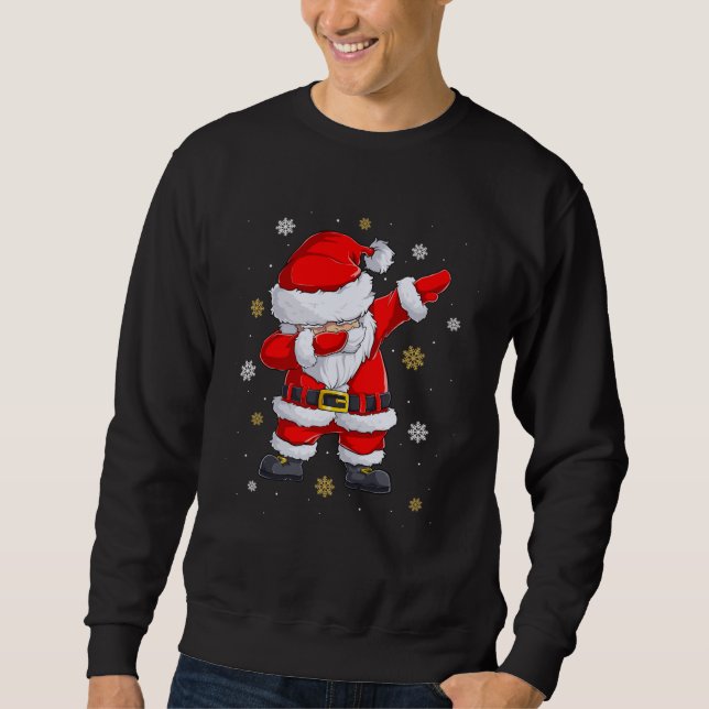 Sudadera Dabbing Santa Claus Christmas Kids Boys Girls Xmas (Anverso)