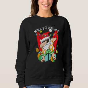 Sudadera Dabbing Santa Mele Kalikimaka Feliz Navidad Hawa