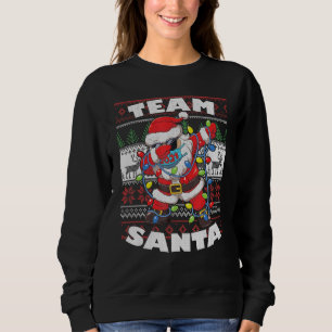 Sudadera Dabbing Santa Quarantine Ugly Navidades Garland Te