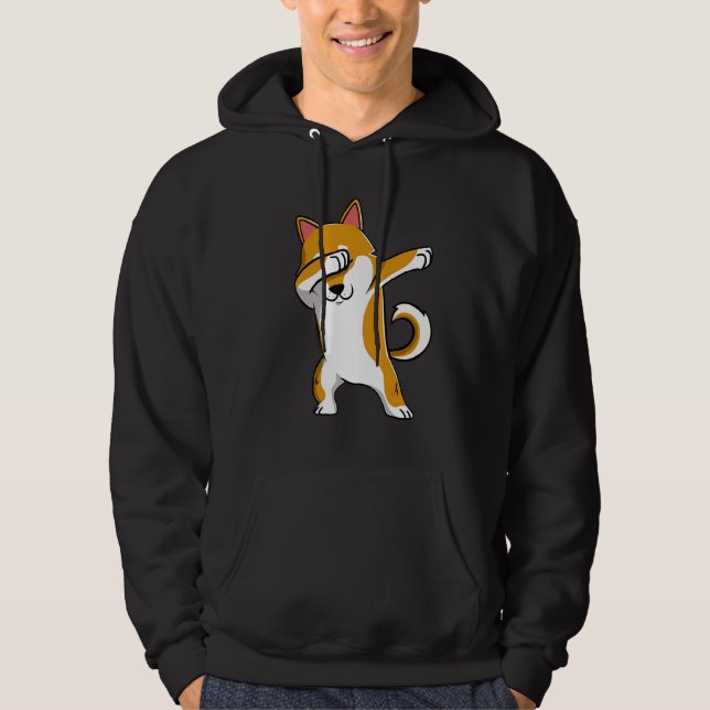 Sudadera Dabbing Shiba Inu Dog Dab Dance (Anverso)