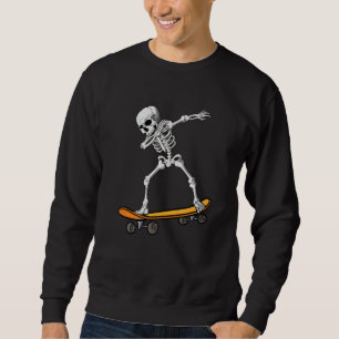 Sudadera Dabbing Skate Esqueleto Ropa de monopatín Skater K