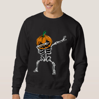 Sudadera Dabbing Skeleton Halloween Ghost Party Costume Pum