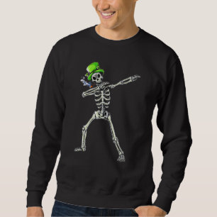 Sudadera Dabbing Skeleton Leprechaun St Patricks Day for Bo