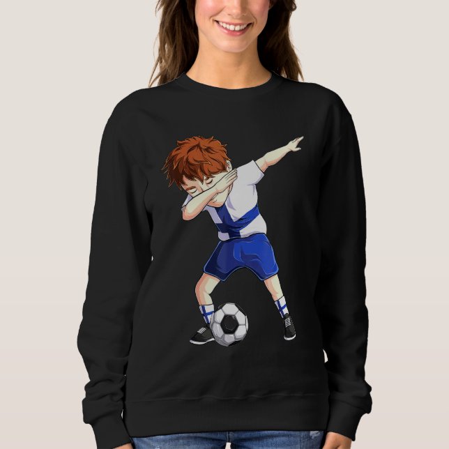 Sudadera Dabbing Soccer Boy Finlandia Fútbol Finlandés (Anverso)
