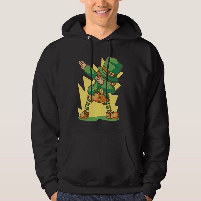 Sudadera Dabbing St Patricks Day man (Anverso)