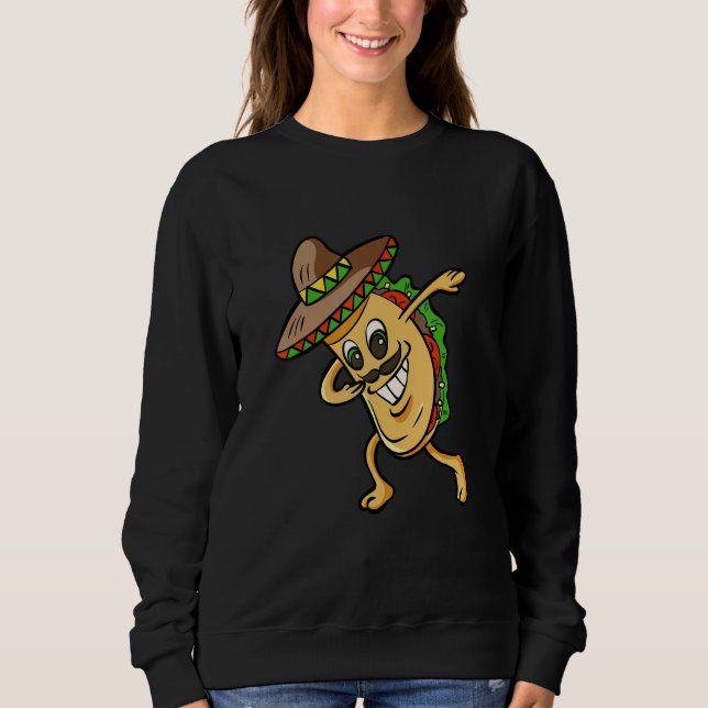 Sudadera Dabbing Taco Funny Boys Girls Men Women Mexican Fo (Anverso)
