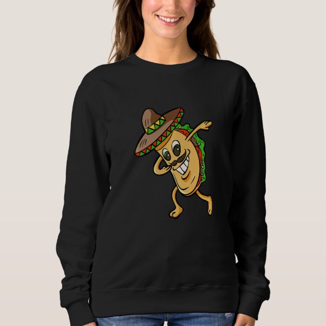 Sudadera Dabbing Taco Funny Boys Girls Men Women Mexican Fo (Anverso)