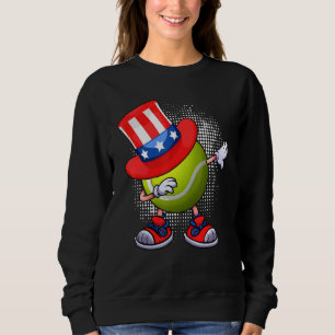 Sudadera Dabbing Tennis Ball Tío Sam Gorra Bandera American