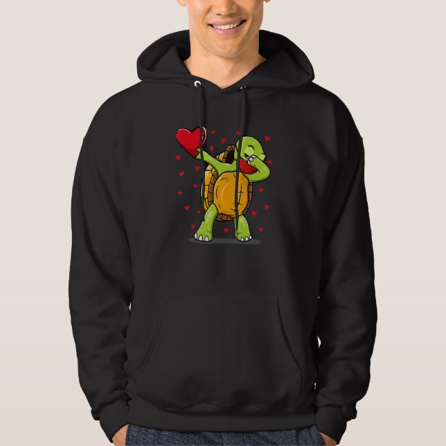 Sudadera Dabbing Turtle Máscara Facial Dab Baile Día de San (Anverso)