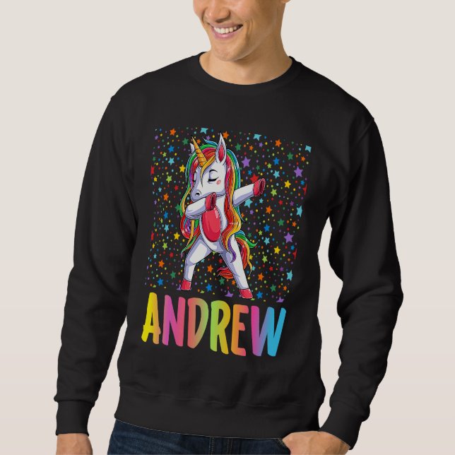 Sudadera Dabbing Unicorn Andrew (Anverso)