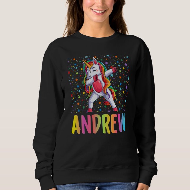 Sudadera Dabbing Unicorn Andrew (Anverso)