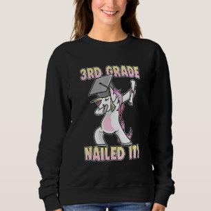 Sudadera Dabbing Unicorn de tercer grado lo clavó