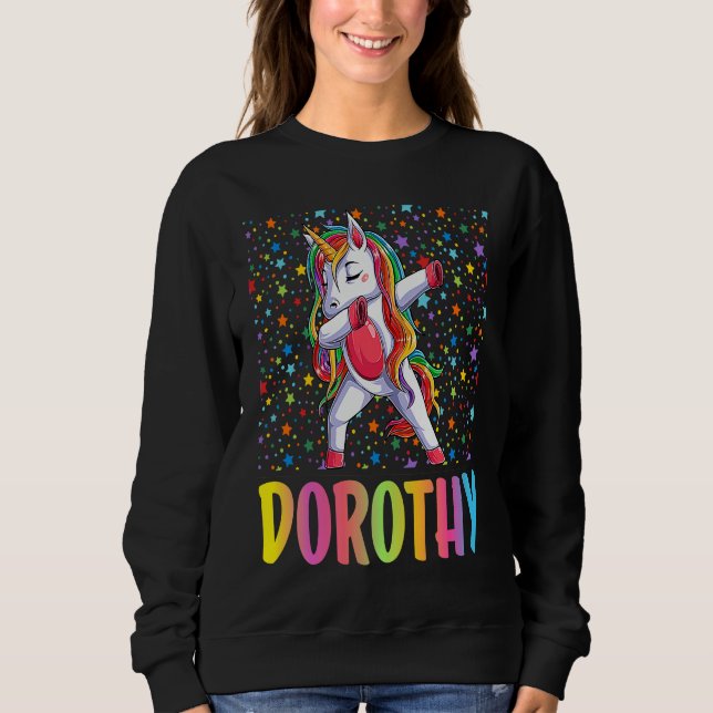 Sudadera Dabbing Unicorn Dorothy (Anverso)