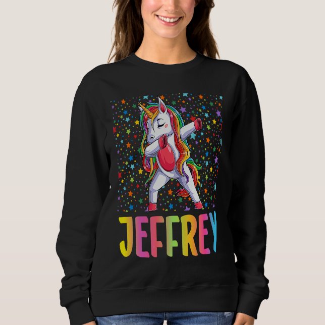 Sudadera Dabbing Unicorn Jeffrey (Anverso)