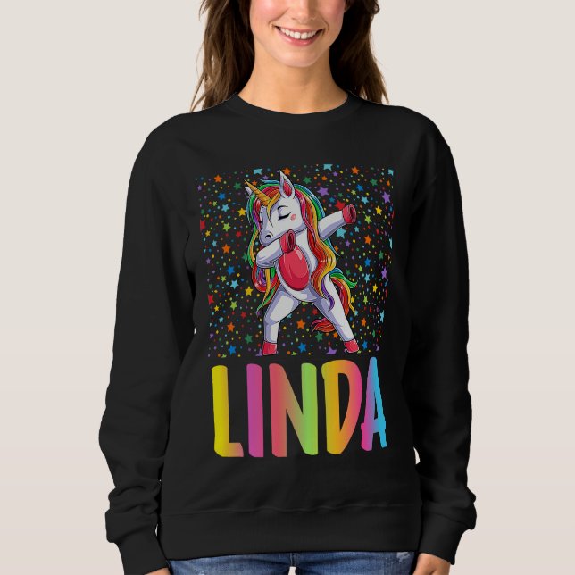 Sudadera Dabbing Unicorn Linda (Anverso)
