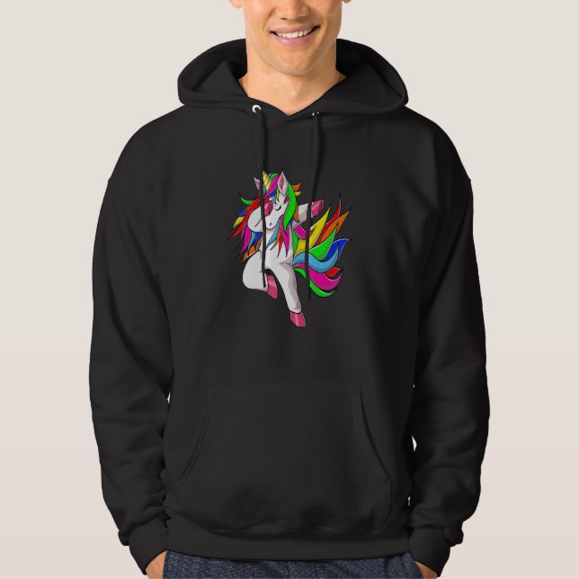 Sudadera Dabbing Unicorn Magical Dab Dancing_4 (Anverso)