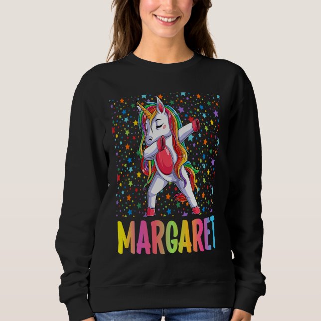Sudadera Dabbing Unicorn Margaret (Anverso)