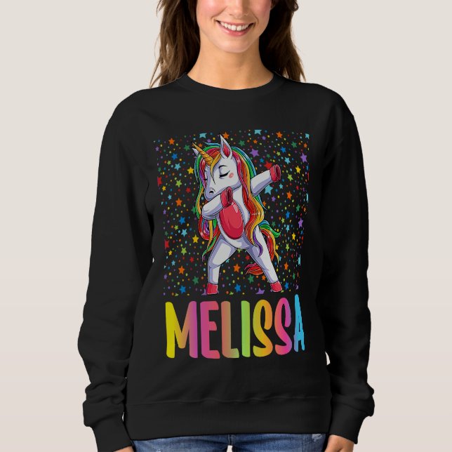 Sudadera Dabbing Unicorn Melissa (Anverso)