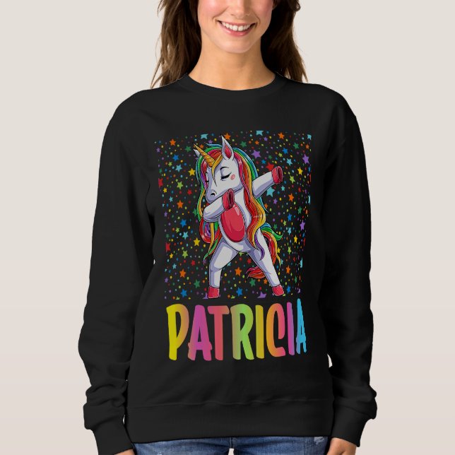 Sudadera Dabbing Unicorn Patricia (Anverso)