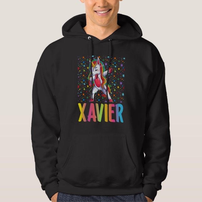 Sudadera Dabbing Unicorn Xavier (Anverso)