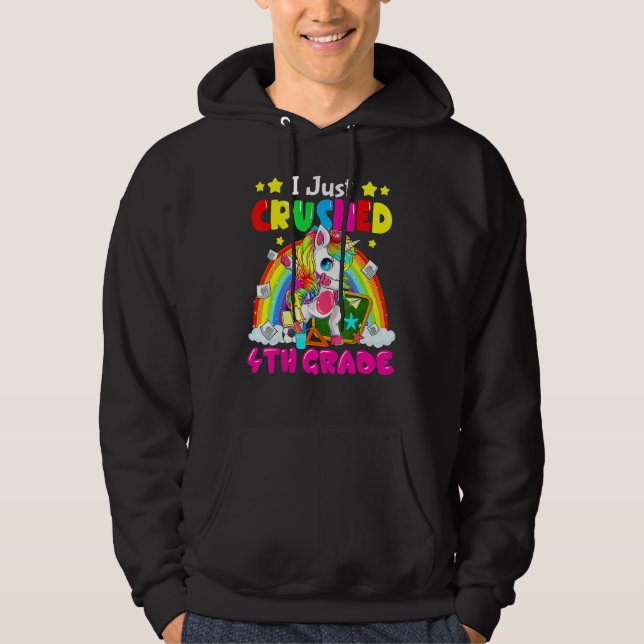Sudadera Dabbing Unicornio Acabo de aplastar el cuarto grad (Anverso)