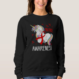 Sudadera Dabbing Unicornio Cinta roja para el Vih Ayuda a C