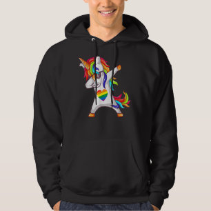 Sudadera Dabbing Unicornio Orgullo Gay Lgbt Lgbt Lesbian Ra