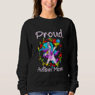 Sudadera Dabbing Unicornio Orgulloso autismo mamá Concienci