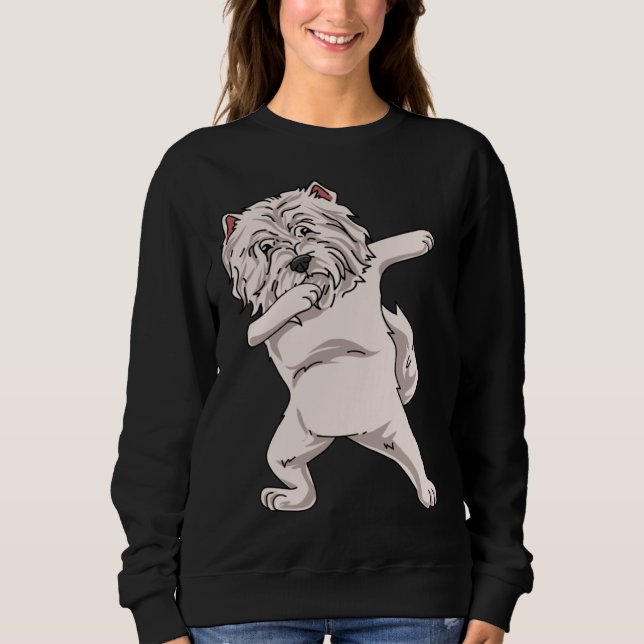 Sudadera Dabbing West Highland White Terrier (Anverso)