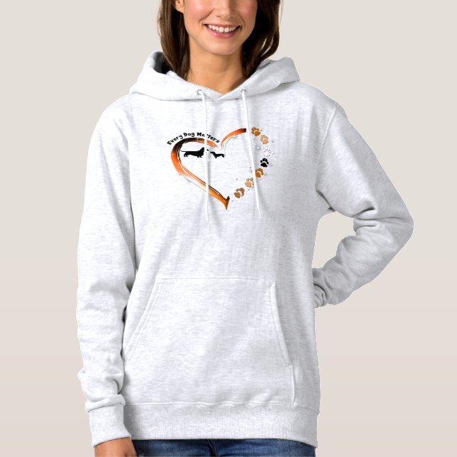 Sudadera Dachshund A Cada Perro Le Importan Los Dueños De M (Anverso)
