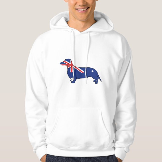 Sudadera Dachshund australiano de la bandera (Anverso)