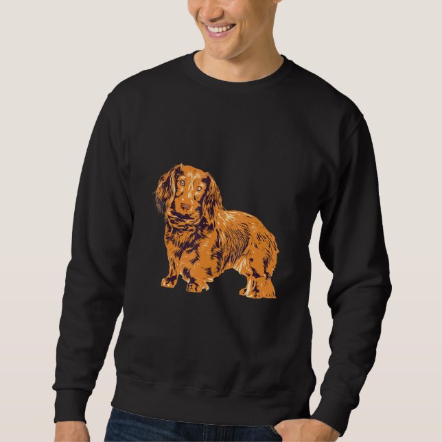 Sudadera Dachshund Cute Cuppy Perro (Anverso)