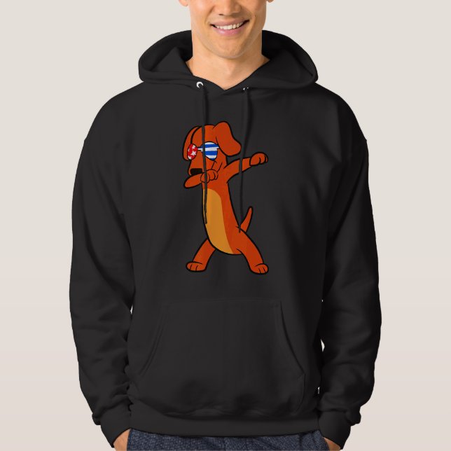 Sudadera Dachshund Dabbing Wiener (Anverso)