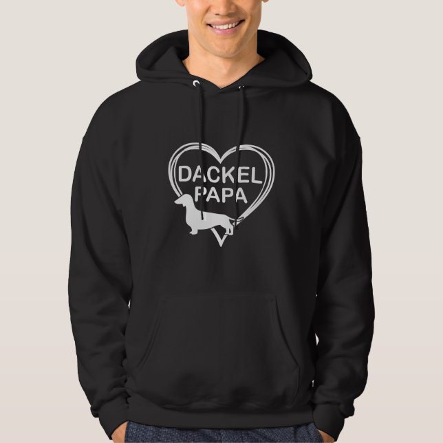 Sudadera Dachshund Dad Dogs Padre Perro Lover (Anverso)