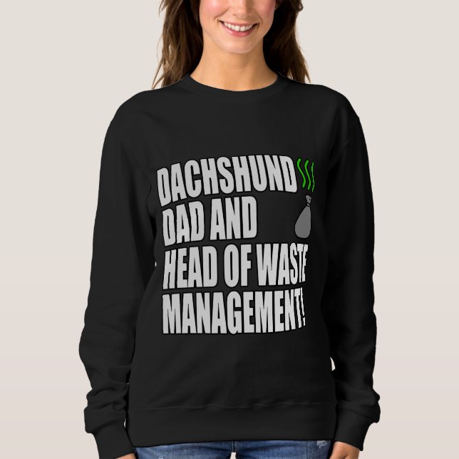 Sudadera Dachshund Dad Funny (Anverso)