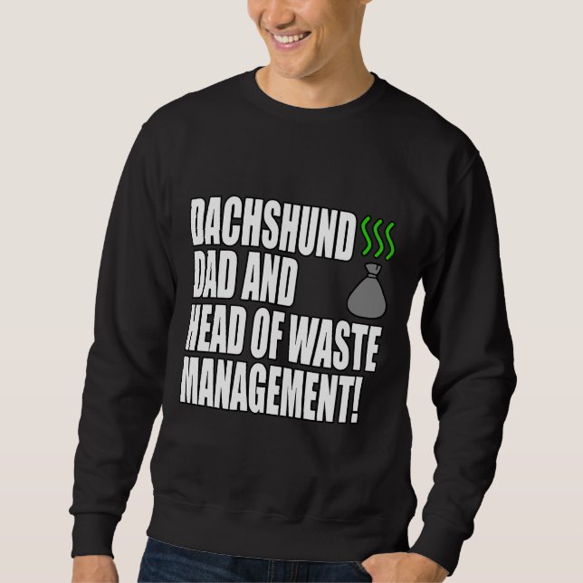 Sudadera Dachshund Dad Funny (Anverso)