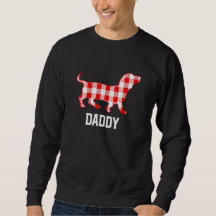 Sudadera Dachshund Daddy Mens Weenie Dog Plaid Pajama