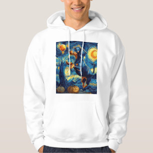 Sudadera Dachshund de la noche estrellada de Van Gogh Hallo