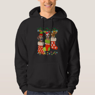 Sudadera Dachshund De Navidades Cuidados En San Reno De Nav